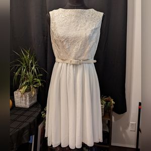 Ivory David's Bridal Lace Dress